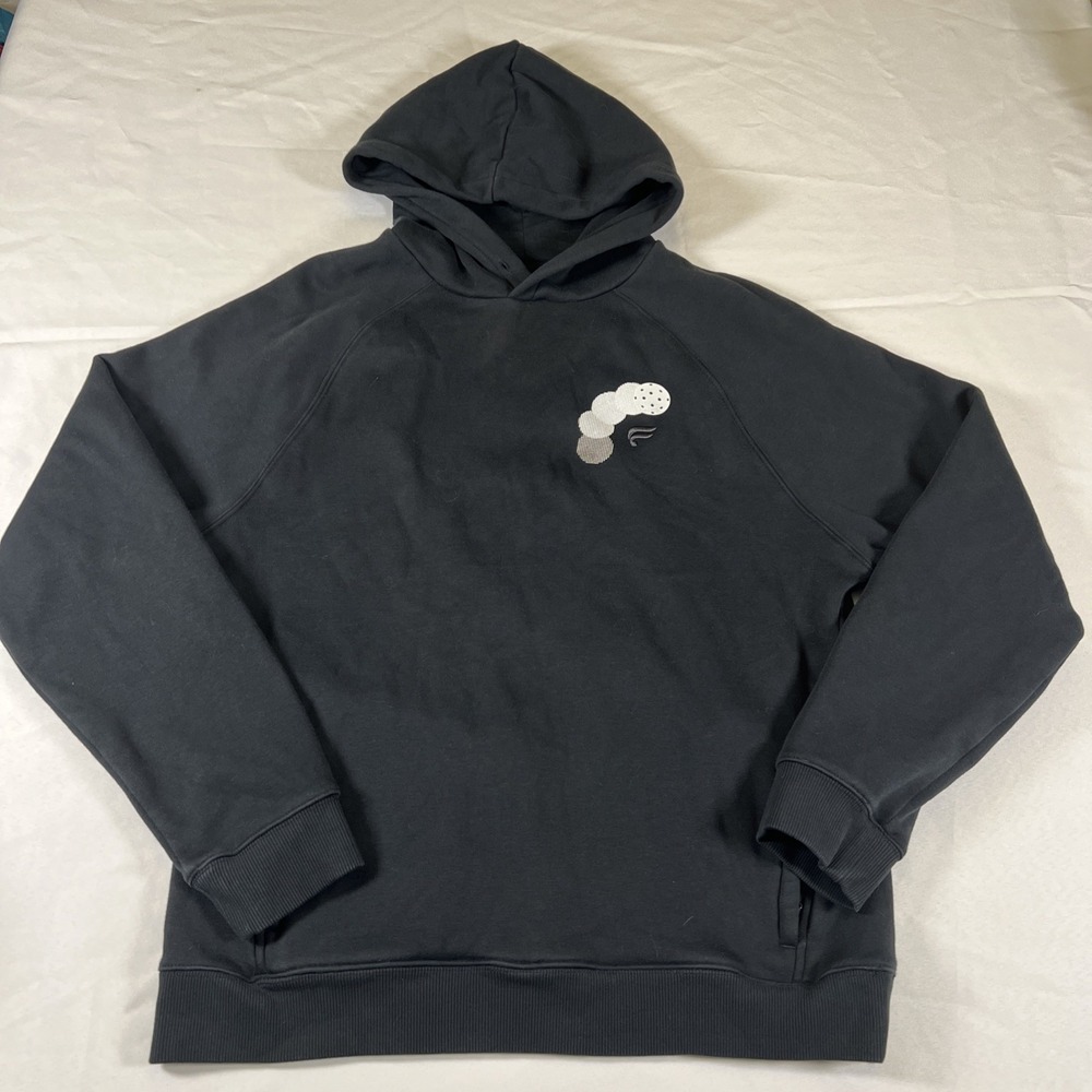 Fabletics Hoodie Adult Large Black Sweatshirt Pickleball Summer League